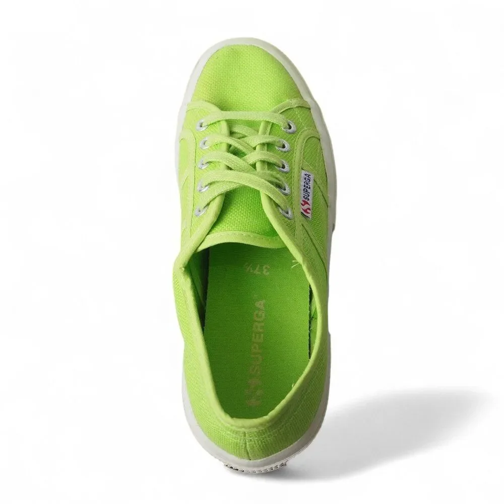 Superga 2750 Cotu Classic Lace-up‎ Sneakers 'Acid Green' Women's 7